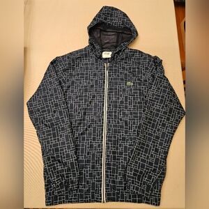 VGUC Lacoste Sport Navy Geometric Windbreaker Size 5